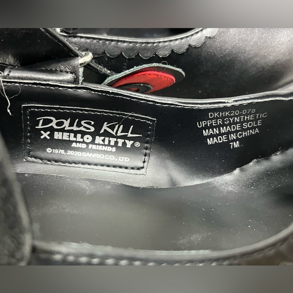 DOLLS KILL x HELLO KITTY Precious Present Faux Leather Platform Mary Janes Black - Picture 10 of 16